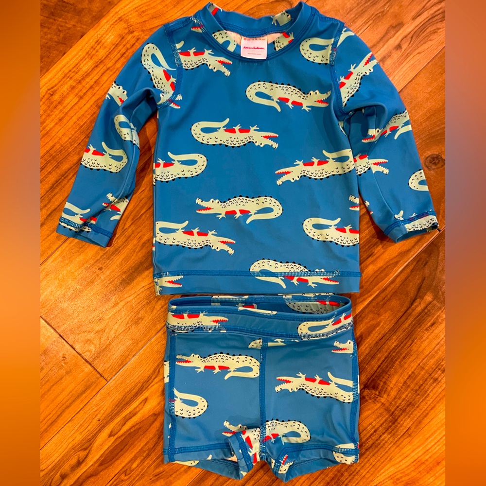 Hanna Andersson 2 piece rash guard 18-24M